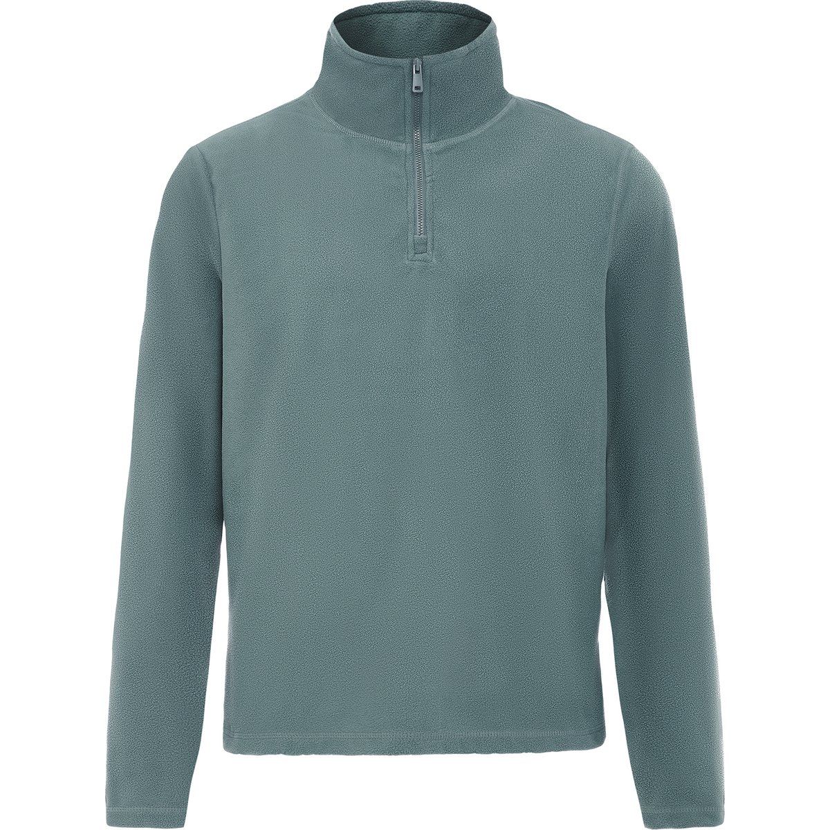 Klassischer Fleecepullover mit Viertelreißverschluss