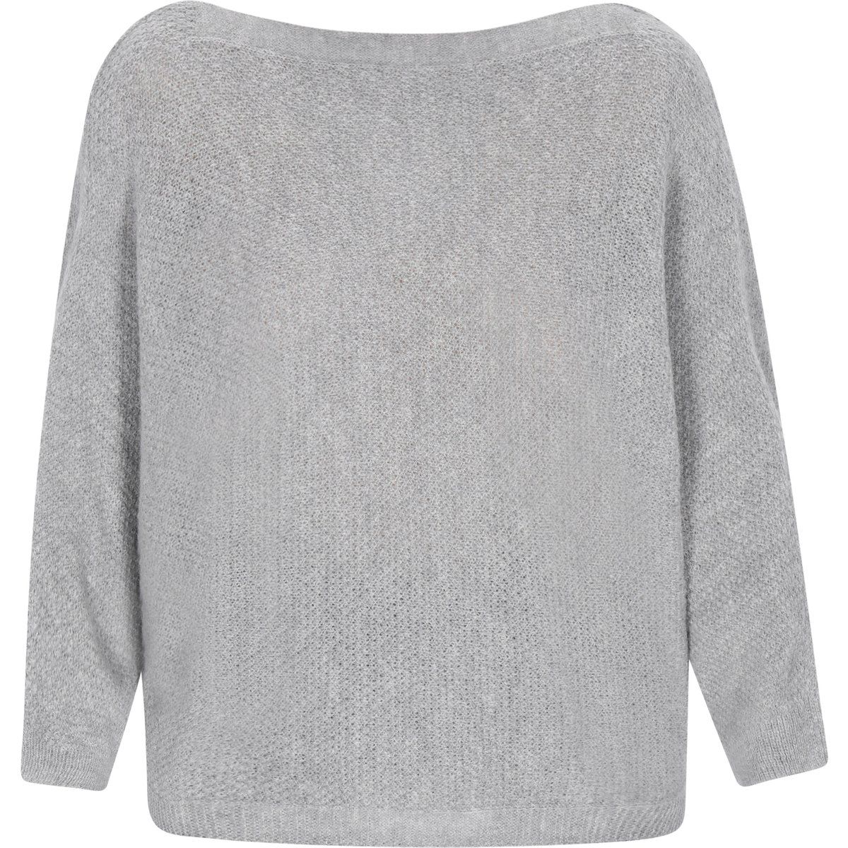 Dreimaster Pullover Frauen Graumelange