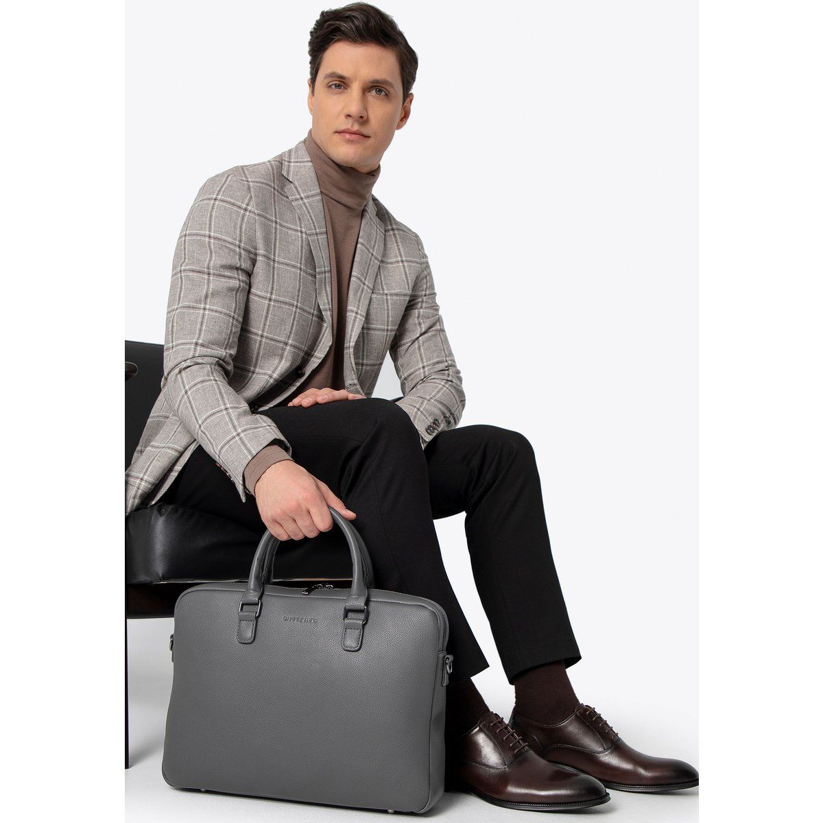 Herren Laptop Tasche 16 Zoll Kunstleder
