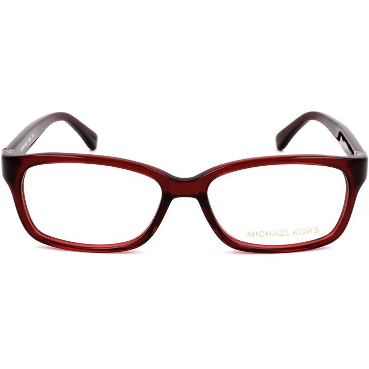 Burgunderfarbene Kunststoffbrille (Fassung)
