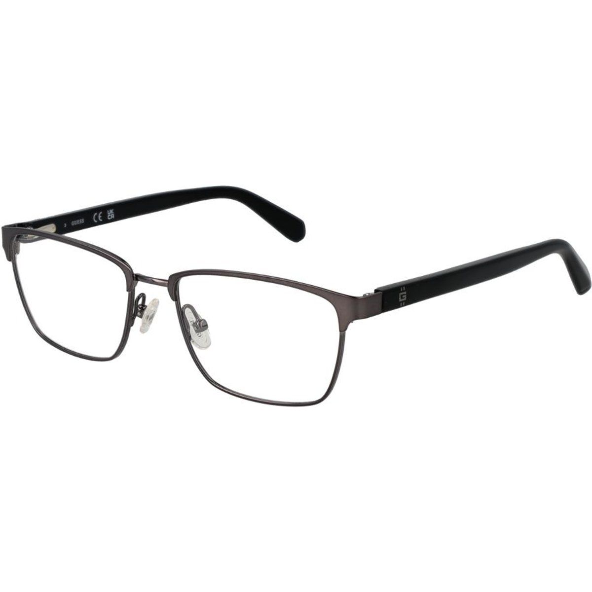 Rechteckige Brille mit Metallrahmen