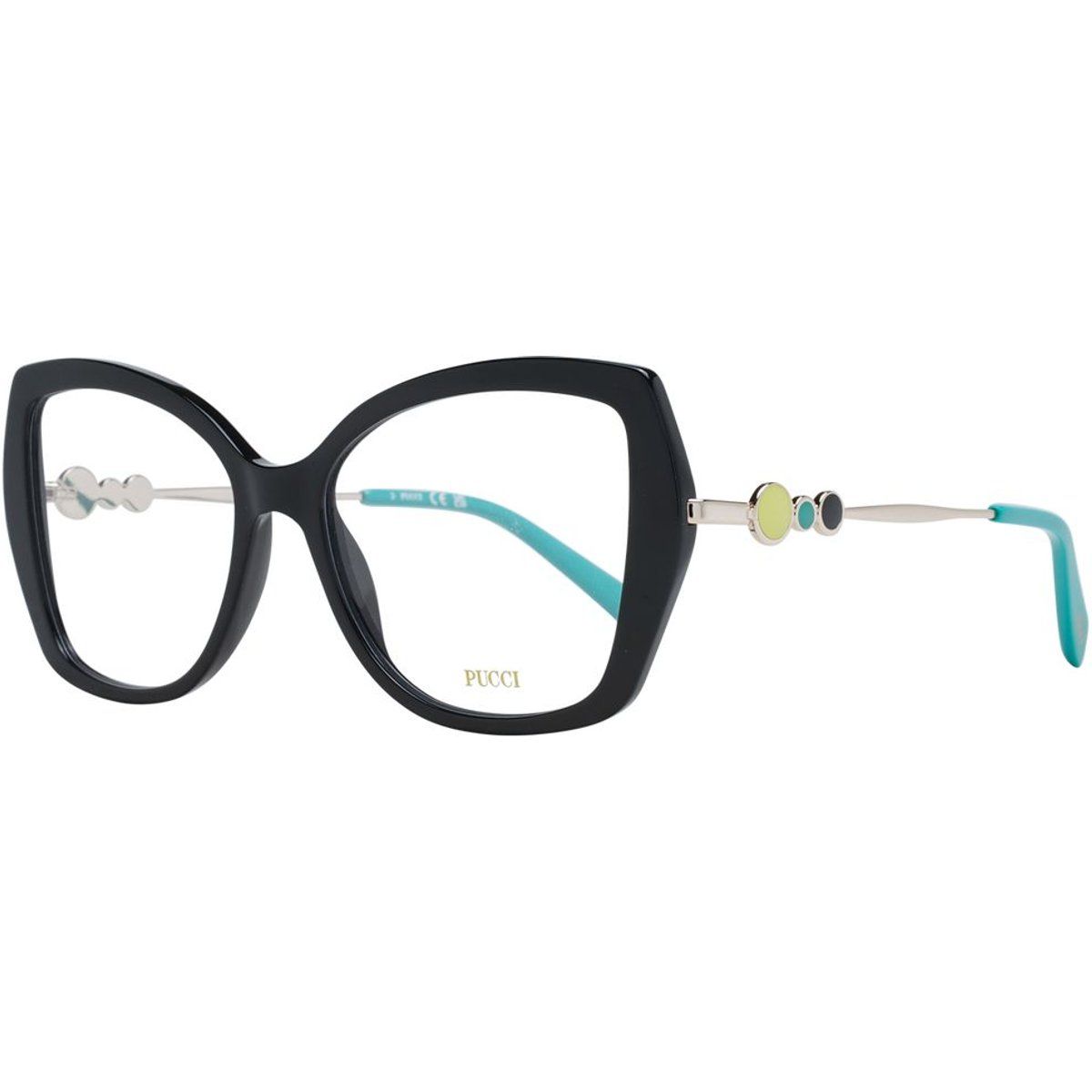 Cat-Eye-Brille Bunte Akzente
