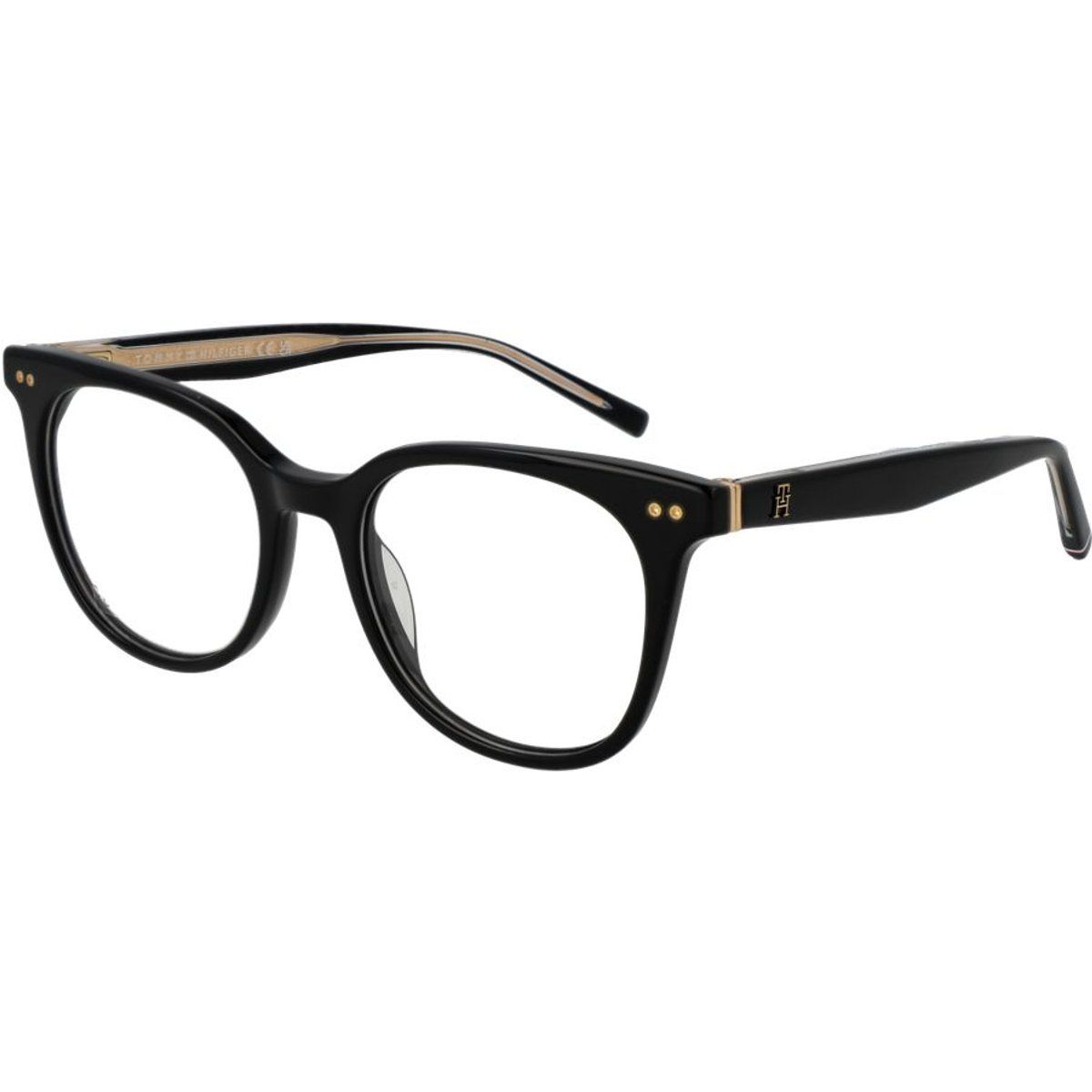 Schwarze Acetat Vollrand Brille
