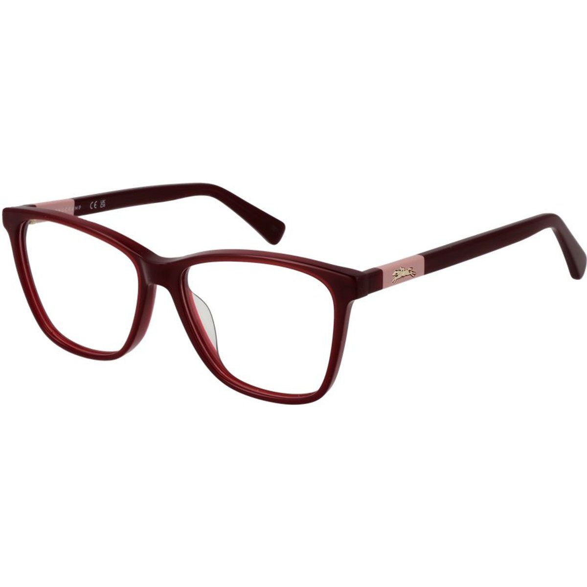 Rote Acetatbrille (Fassung)