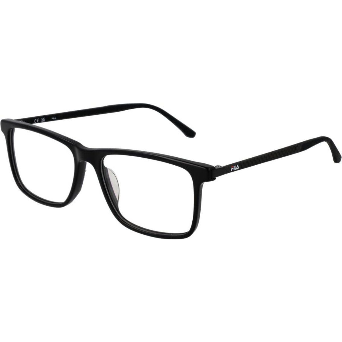 Schwarze rechteckige Vollrandbrille
