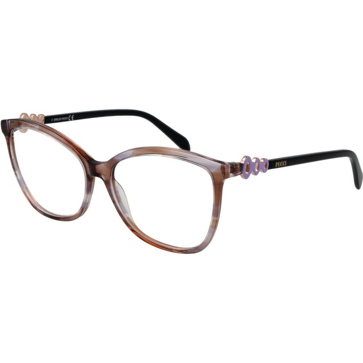 Braune Kunststoffbrille (Fassung)