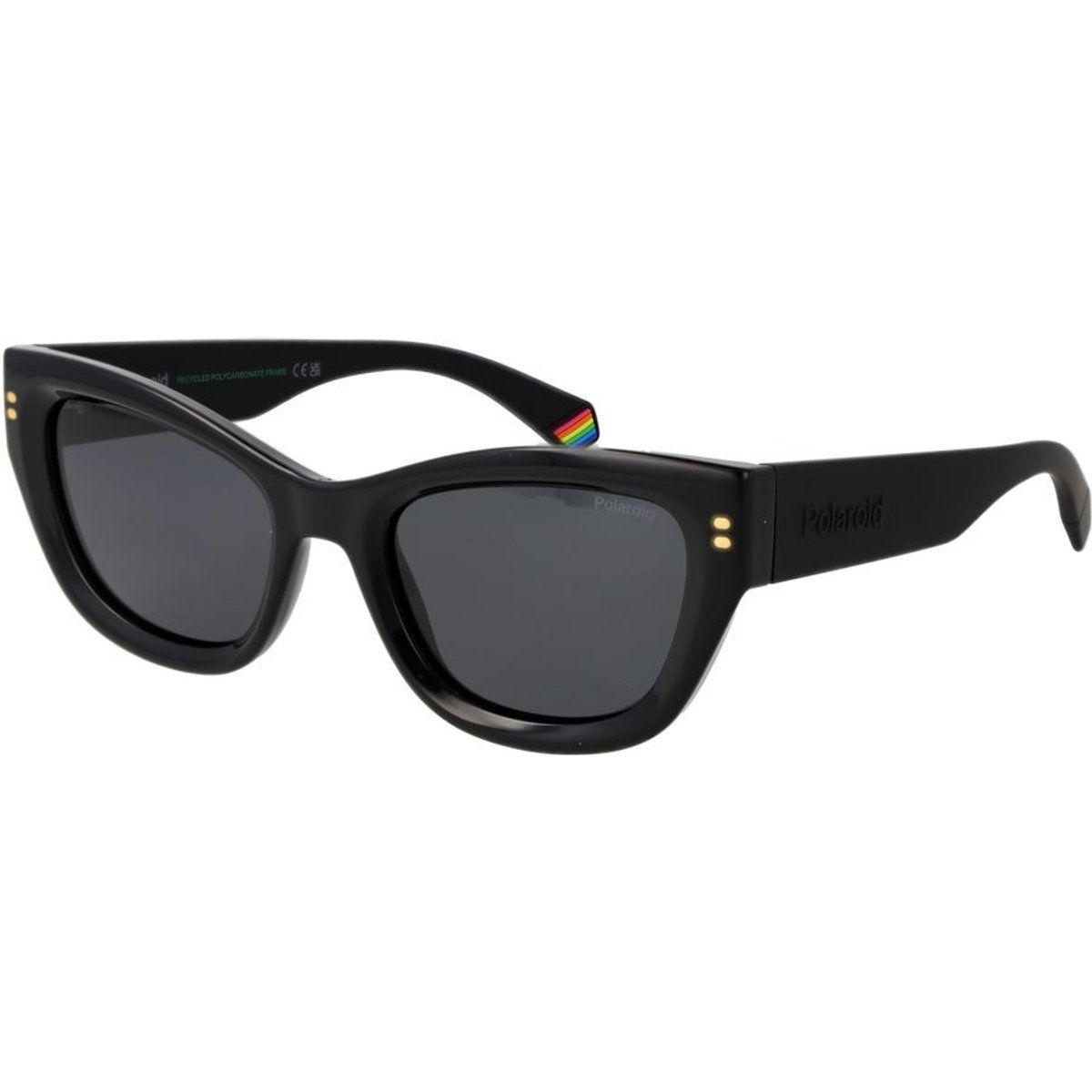Schwarze Cat-Eye Sonnenbrille