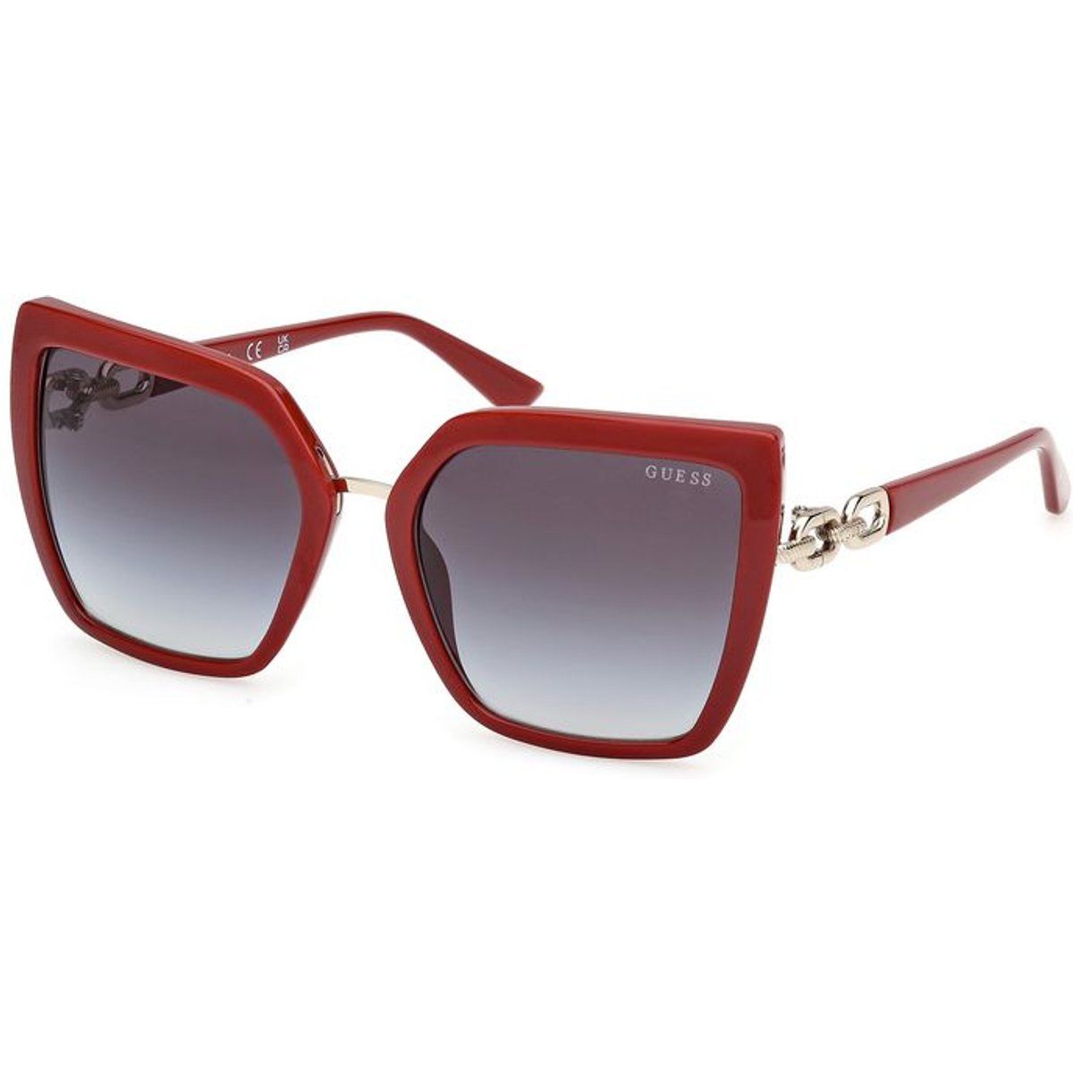 Rote Cat-Eye Rahmen Sonnenbrille