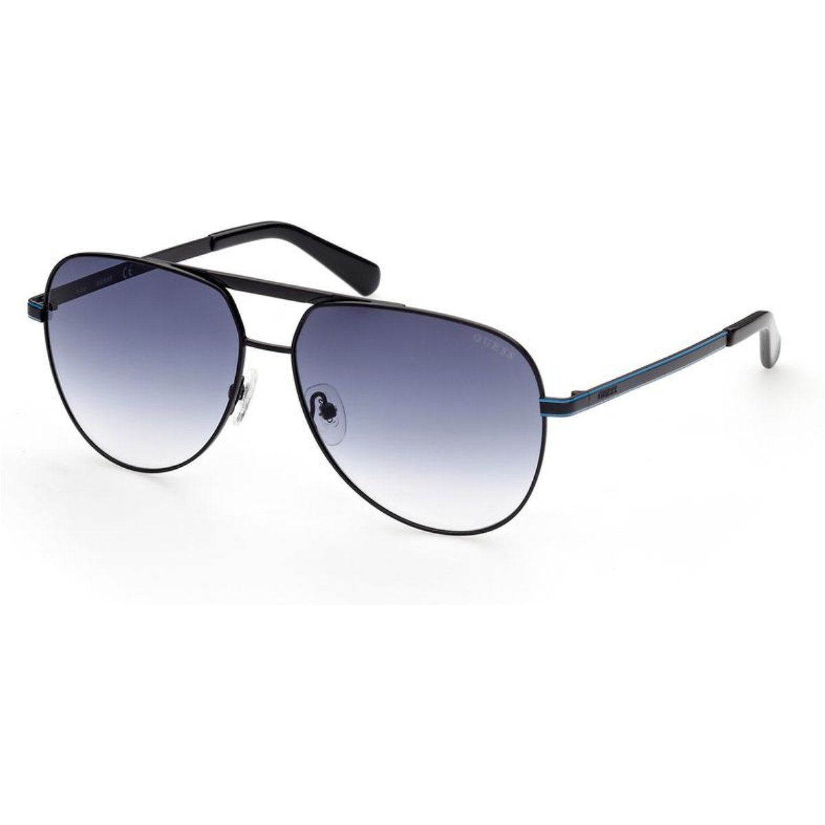 Herren-Pilotenbrille Mattschwarz