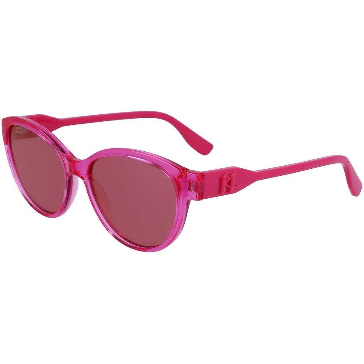 Karl Lagerfeld pinkfarbene Cat-Eye-Sonnenbrille