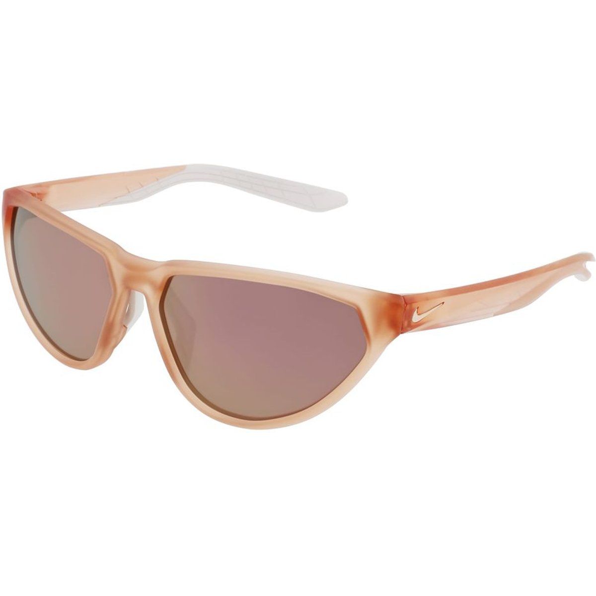 Sportliche Sonnenbrille mit Pfirsichrahmen