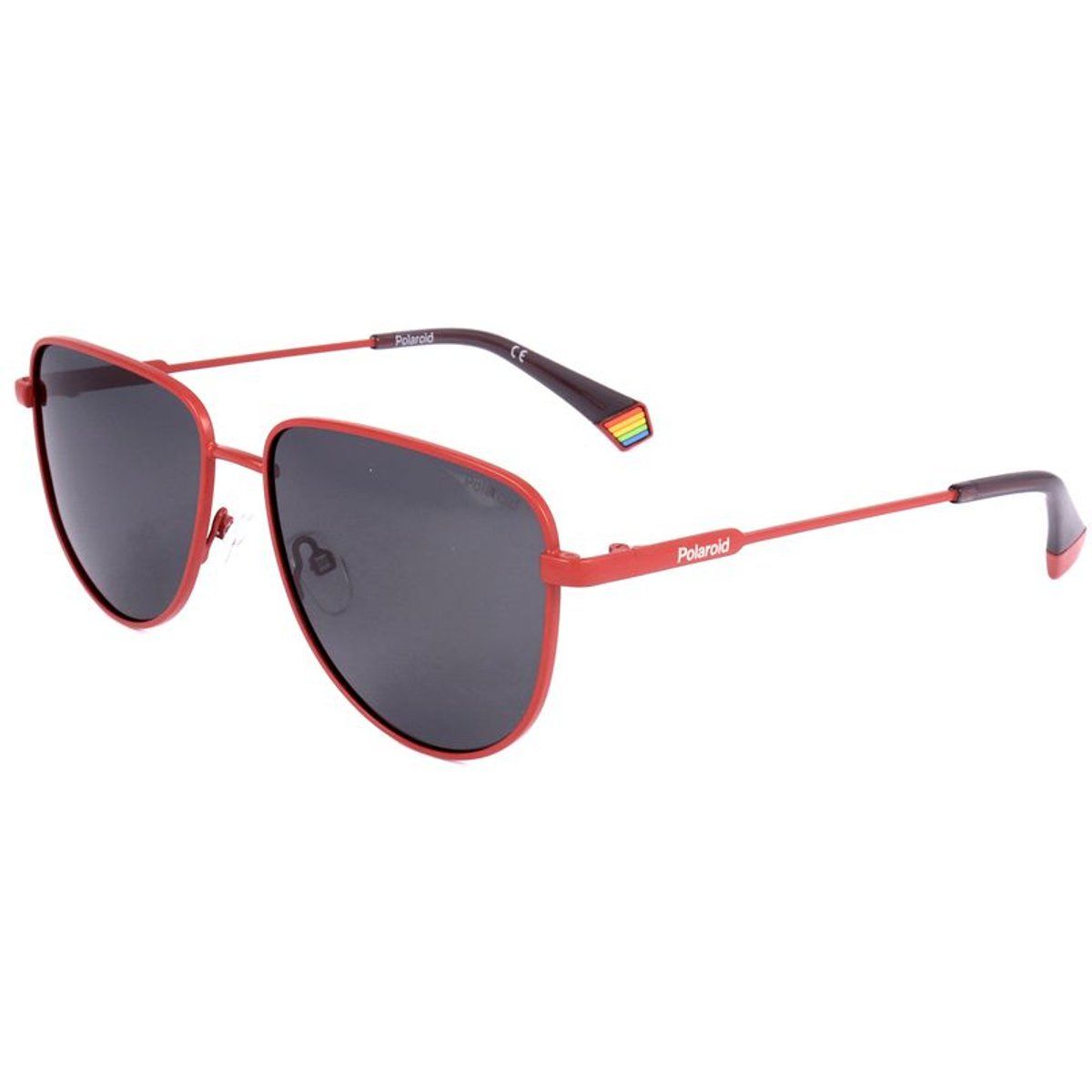Orangefarbene Metall-Pilotenbrille
