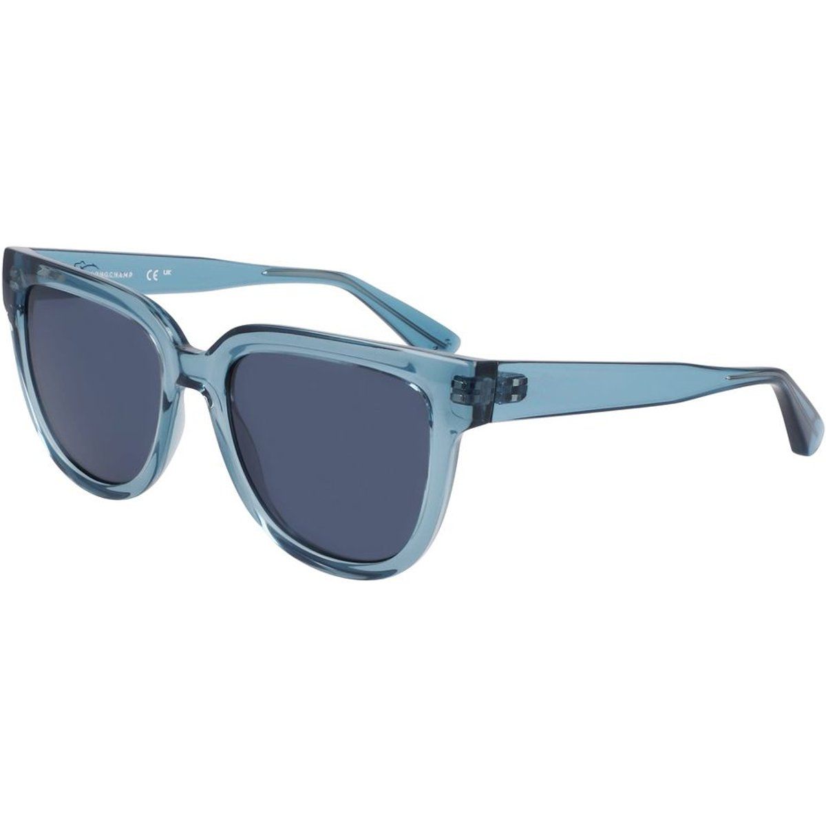 Blaue Cat-Eye-Sonnenbrille aus Acetat