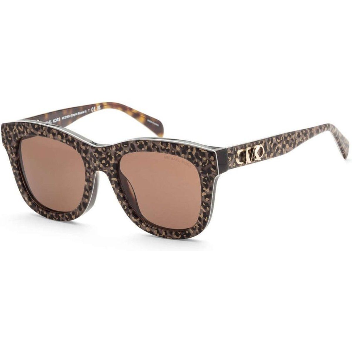 Sonnenbrille aus Acetat mit Leopardenmuster