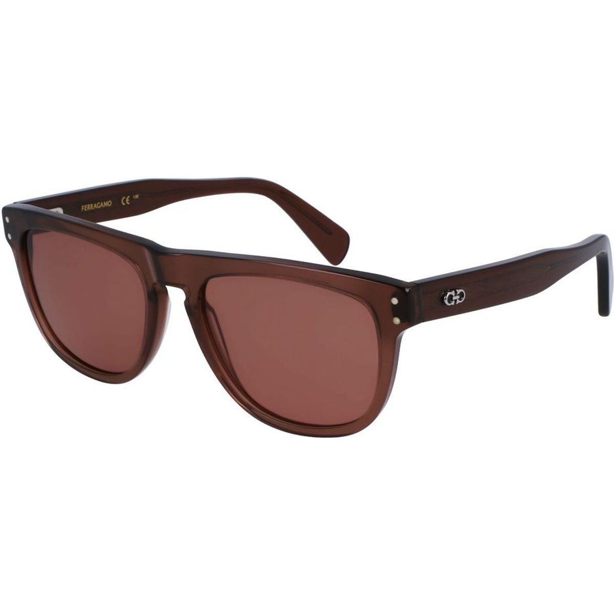 Braune Acetat-Rahmen Sonnenbrille