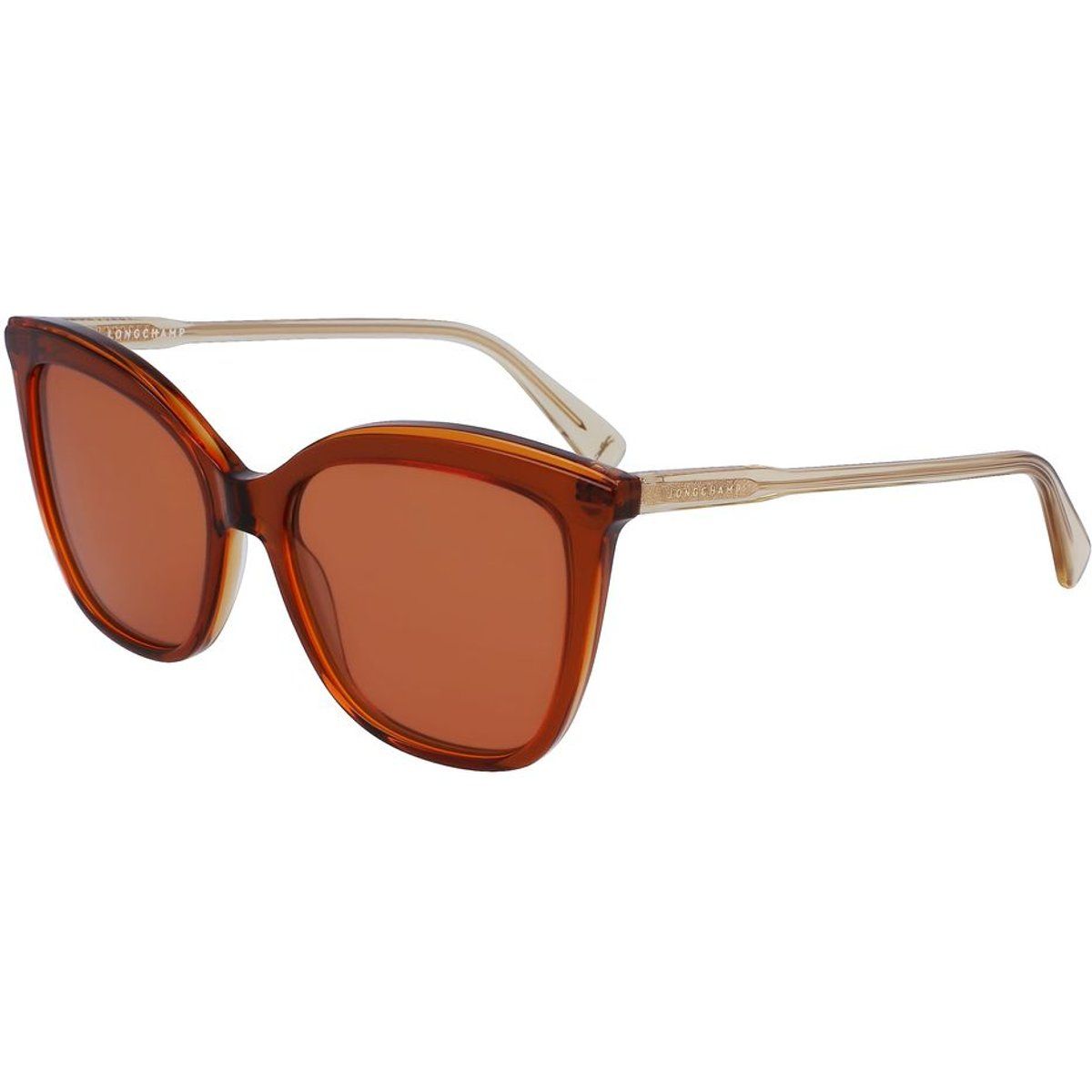 Bernsteinfarbene Acetat Cat-Eye Sonnenbrille