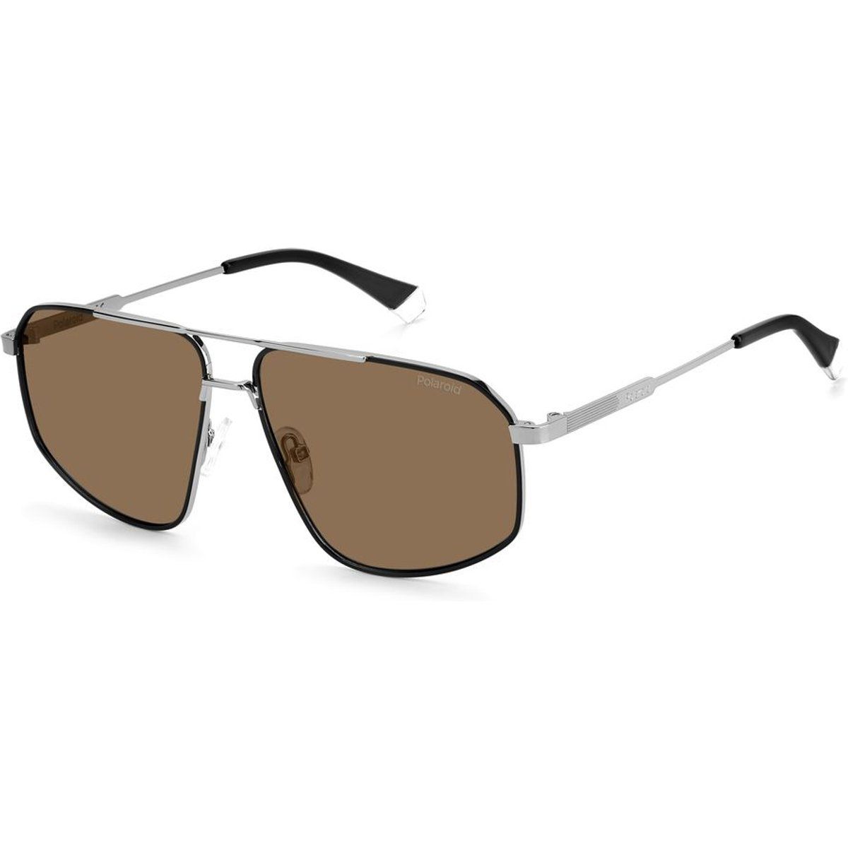 Pilotenbrille mit silbernem Rahmen