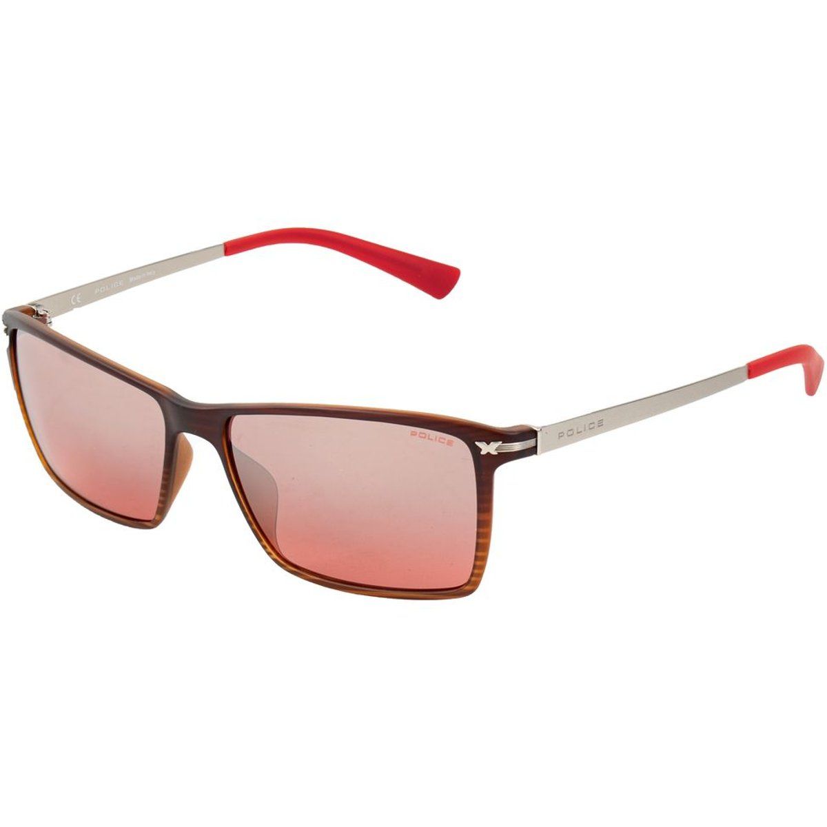 Braune Sonnenbrille mit quadratischem Rahmen