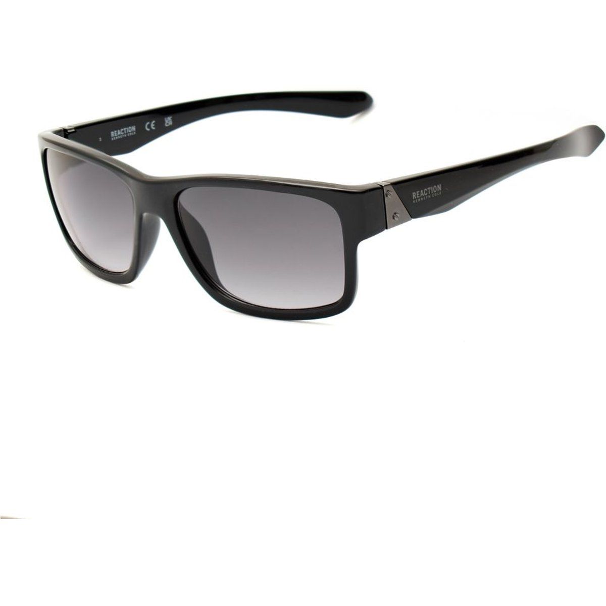 Schlichte schwarze rechteckige Sonnenbrille