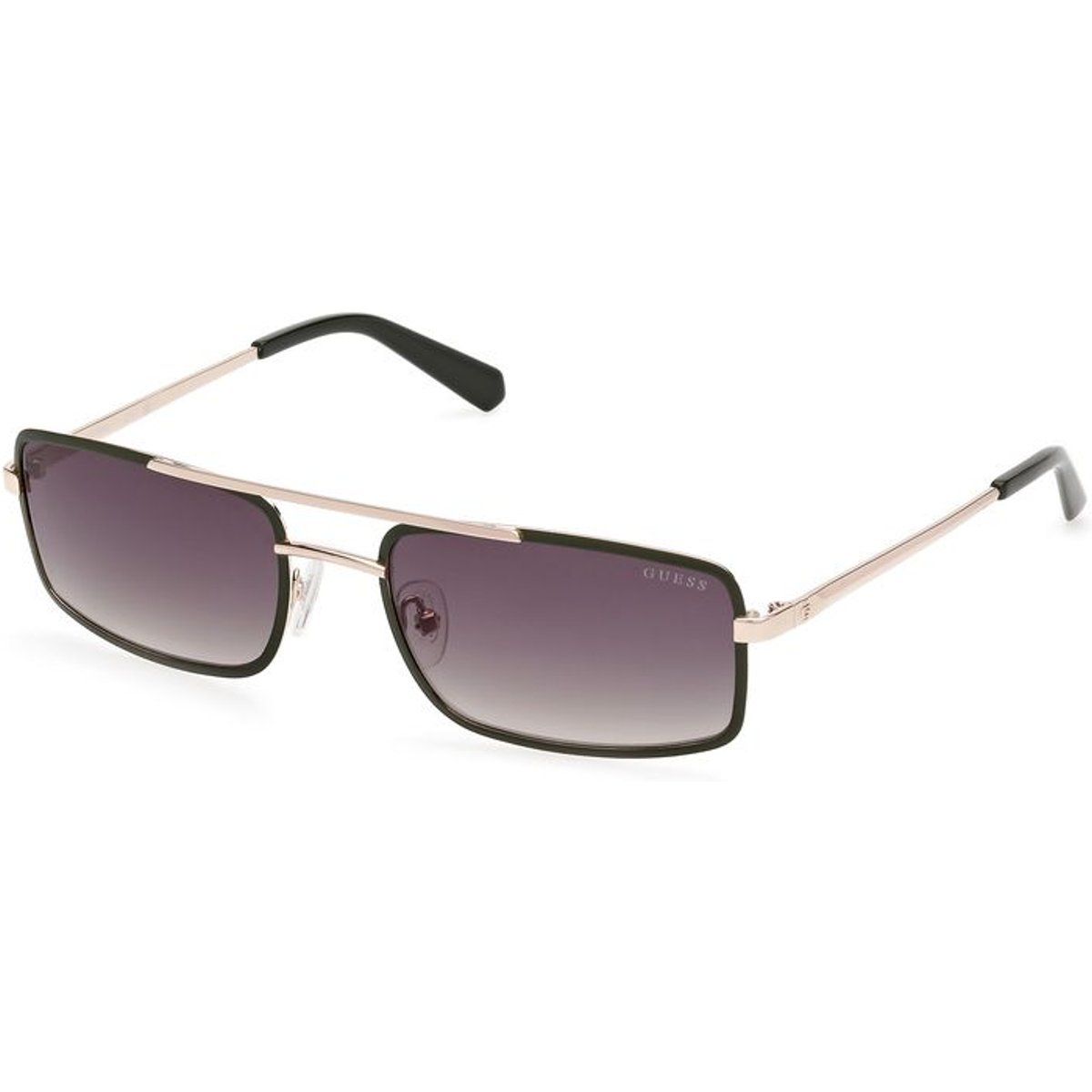 Rechteckige Sonnenbrille mit Metallsteg