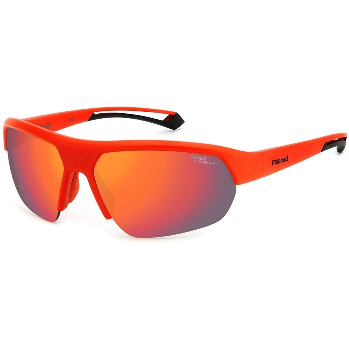 Orange Sport Sonnenbrille mit polarisierten Gläsern