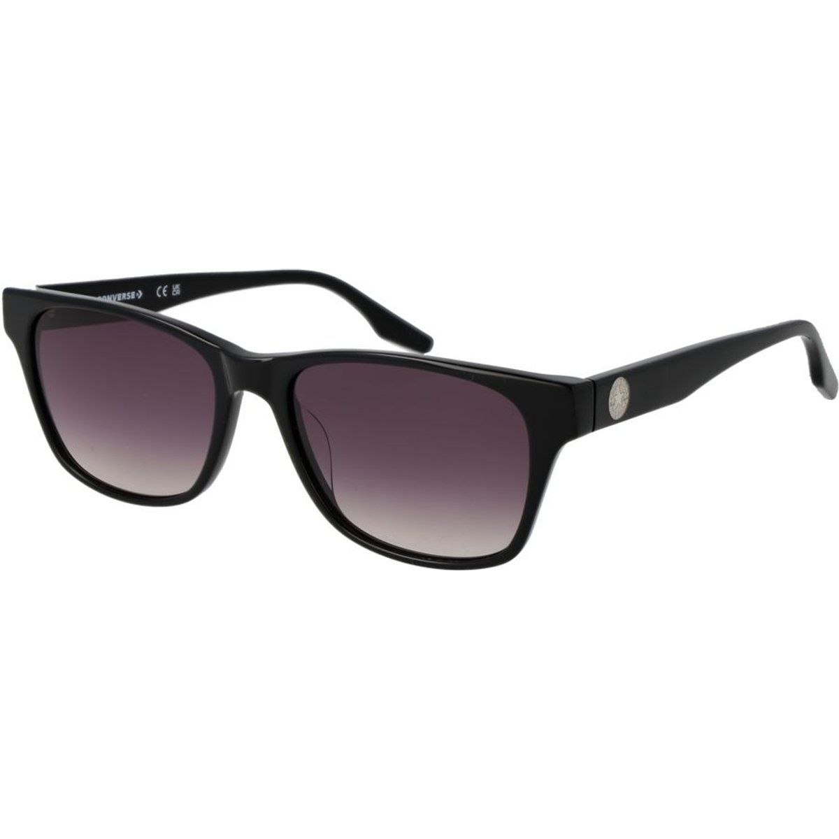 Schwarze Acetat-Sonnenbrille