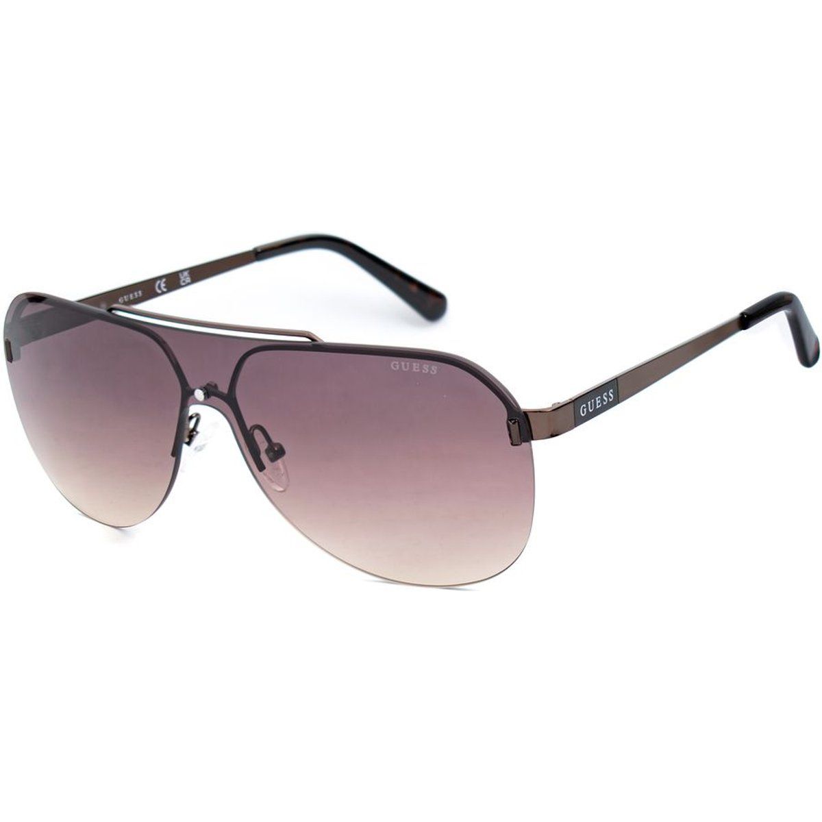 Braune Metall-Pilotenbrille