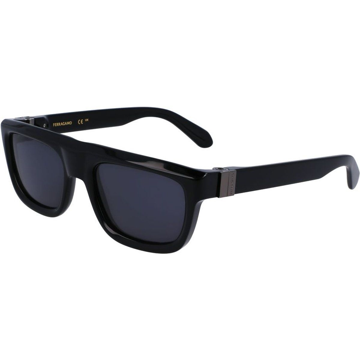 Klassische rechteckige schwarze Sonnenbrille