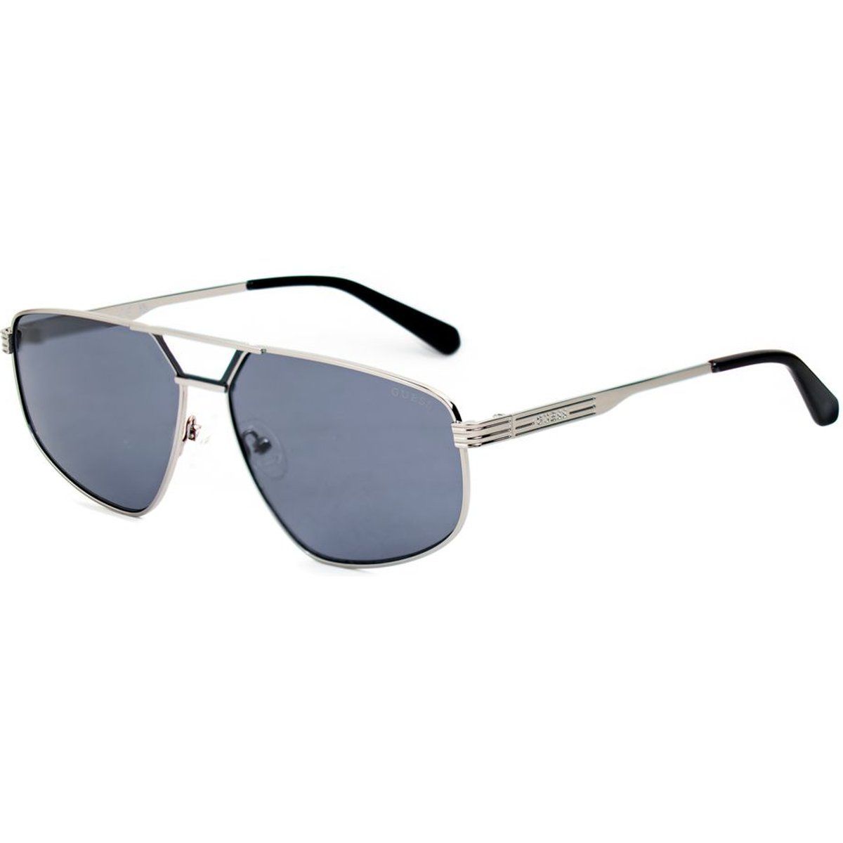 Metall-Aviator-Sonnenbrille mit grauen Gläsern