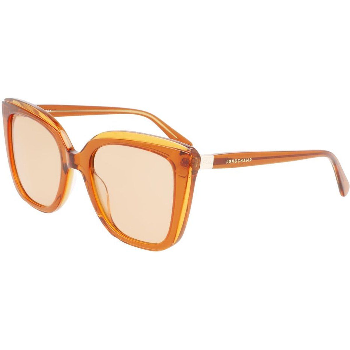 Orange übergroße Acetat-Sonnenbrille