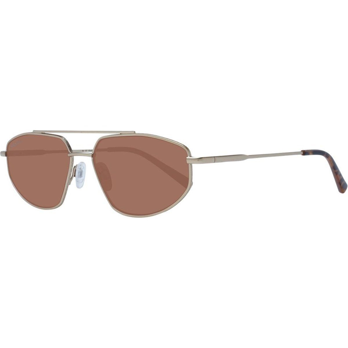 Geometrische Aviator-Sonnenbrille mit Doppelsteg