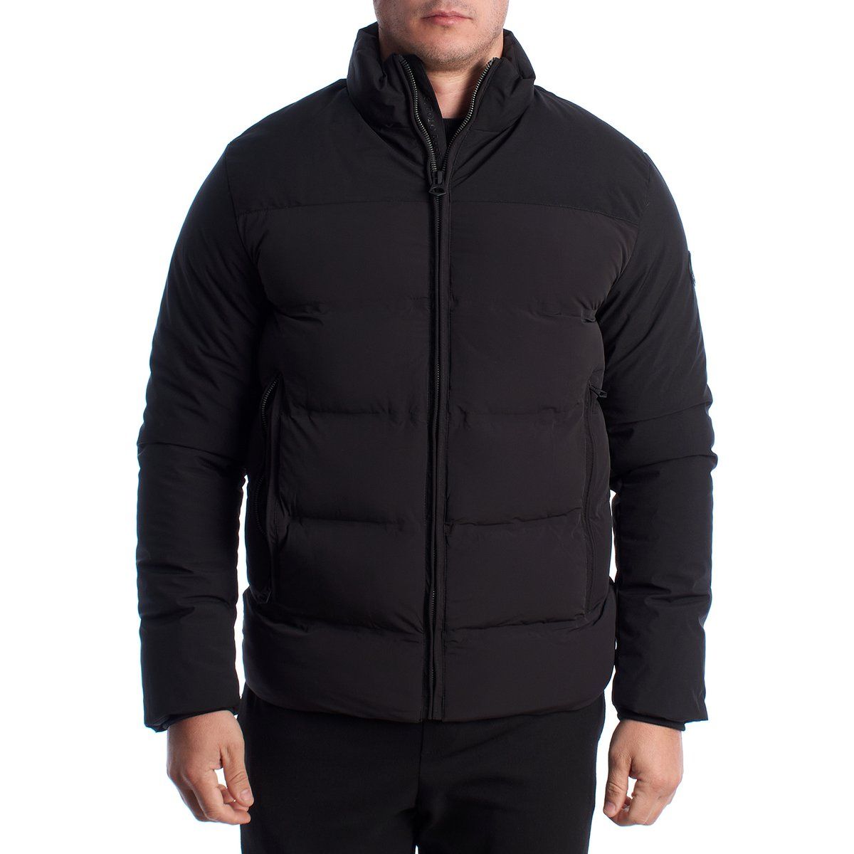 Herren Winterjacke mit Polsterung und Reißverschluss