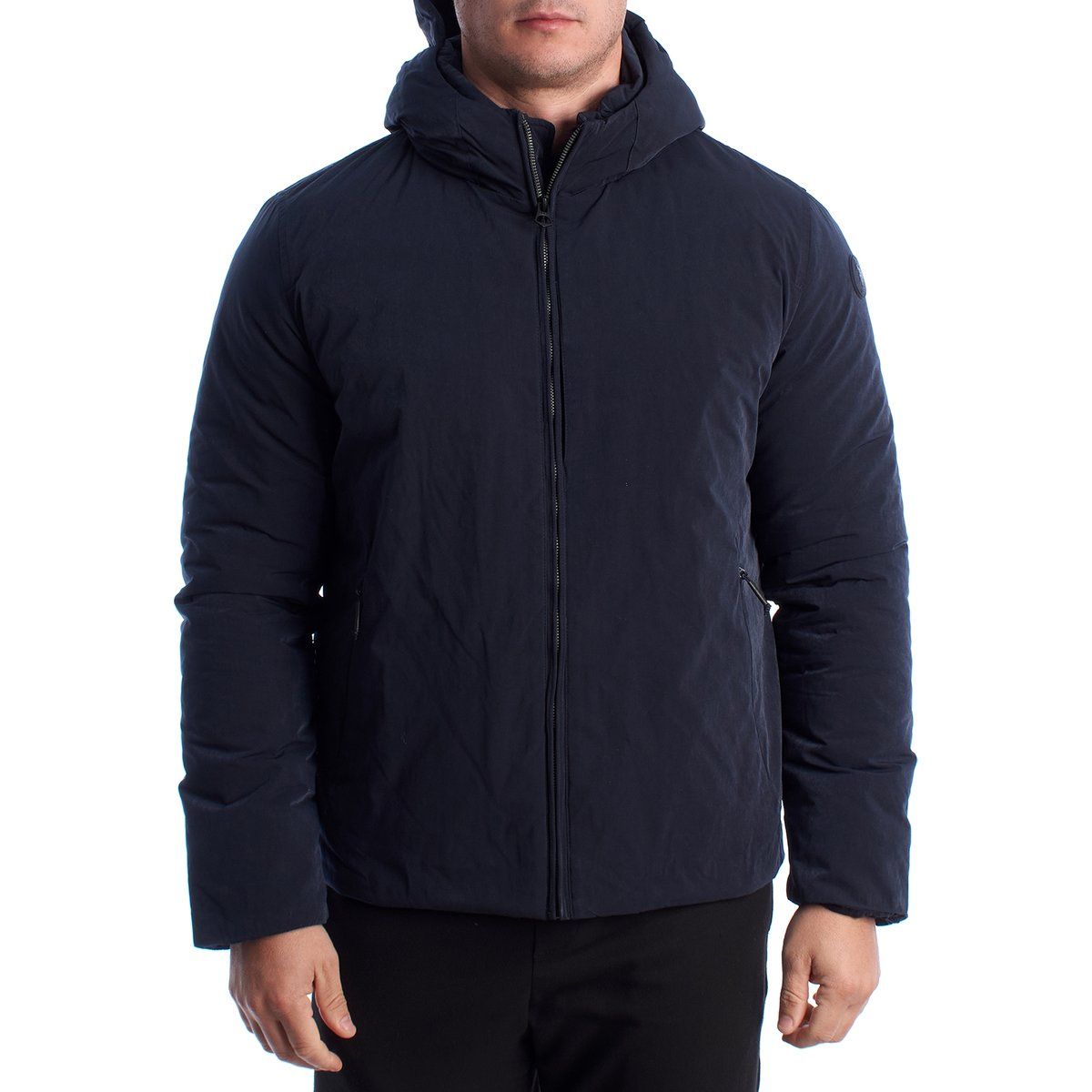 Herren Winterjacke mit Kapuze und Wattierung