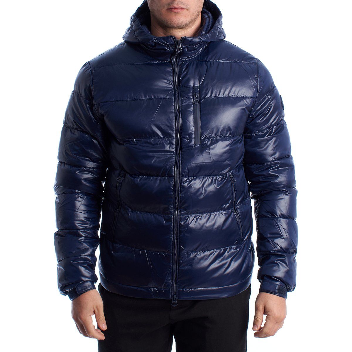 Herren-Steppjacke mit Kapuze
