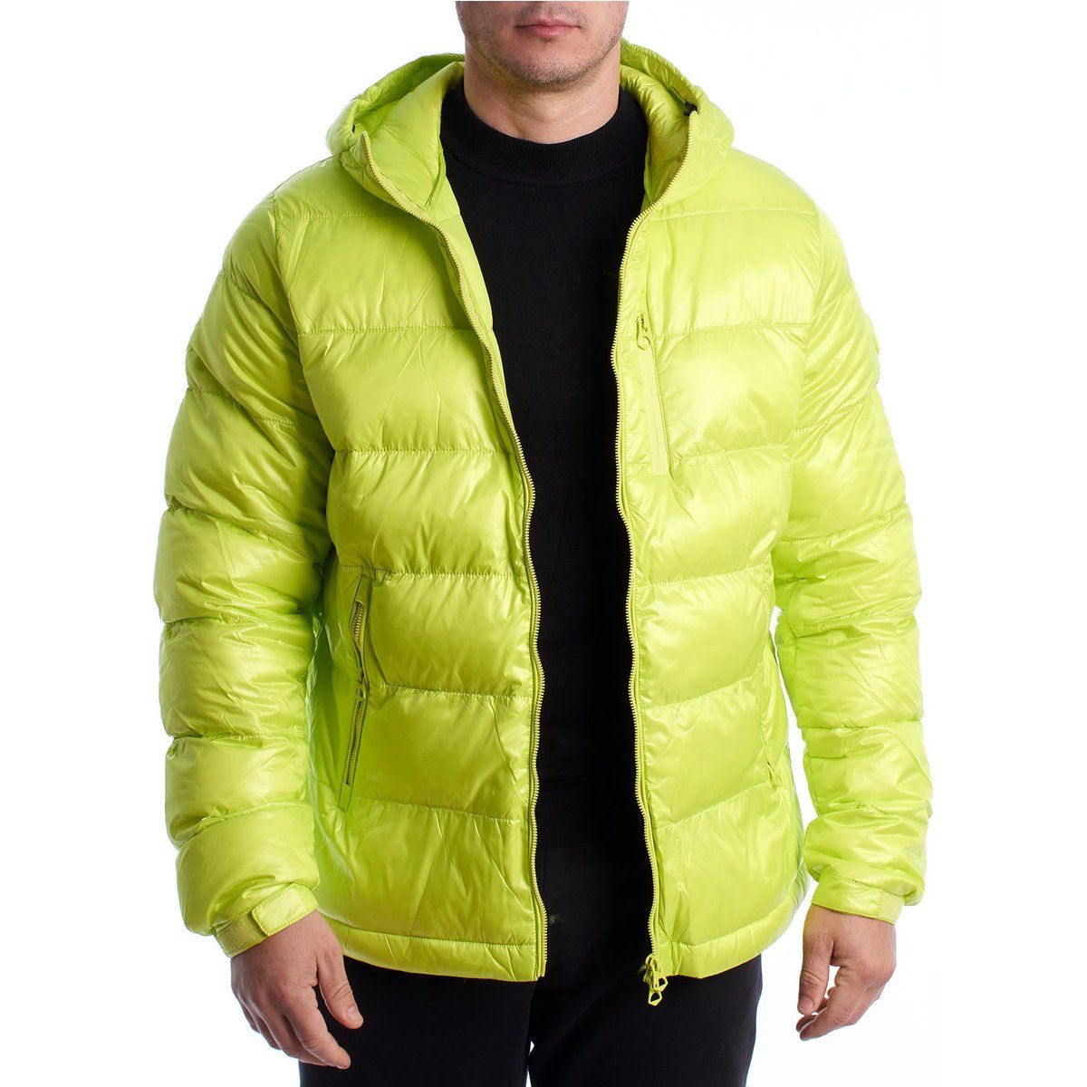 Herren Steppjacke mit Kapuze