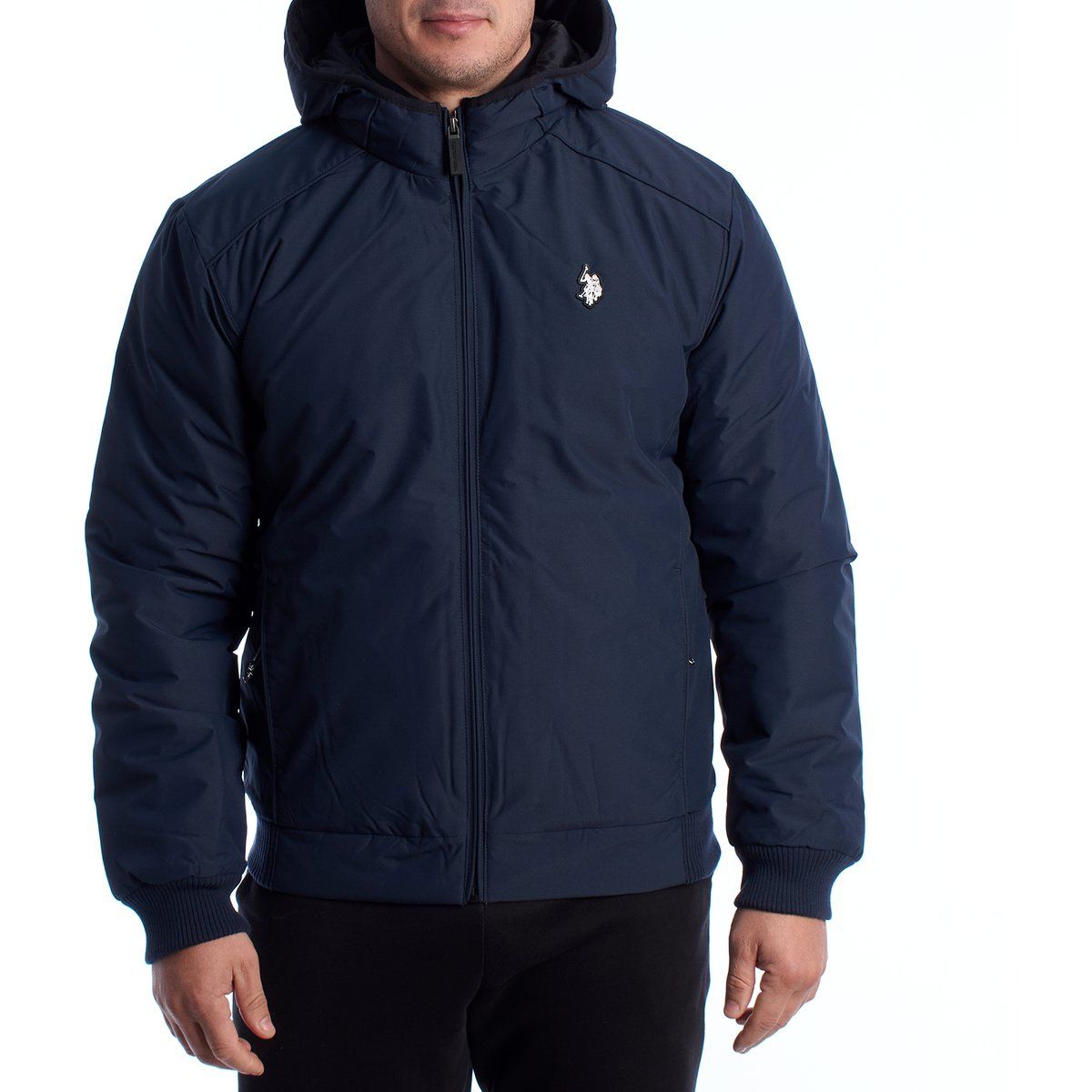 Herren Bomberjacke mit Kapuze