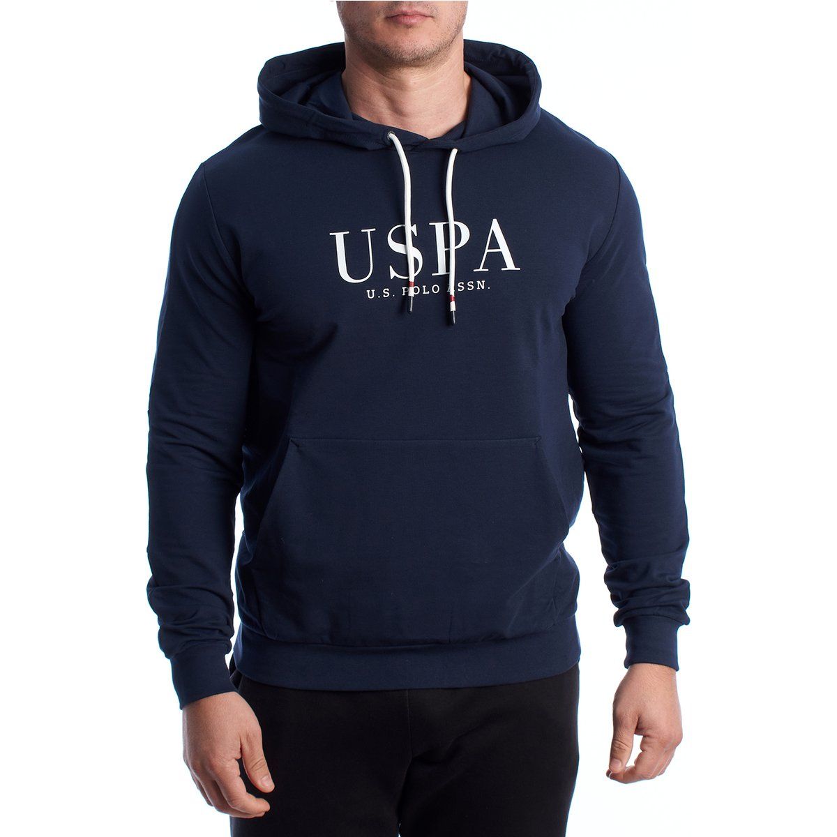 Klassischer Logo-Hoodie mit Kängurutasche