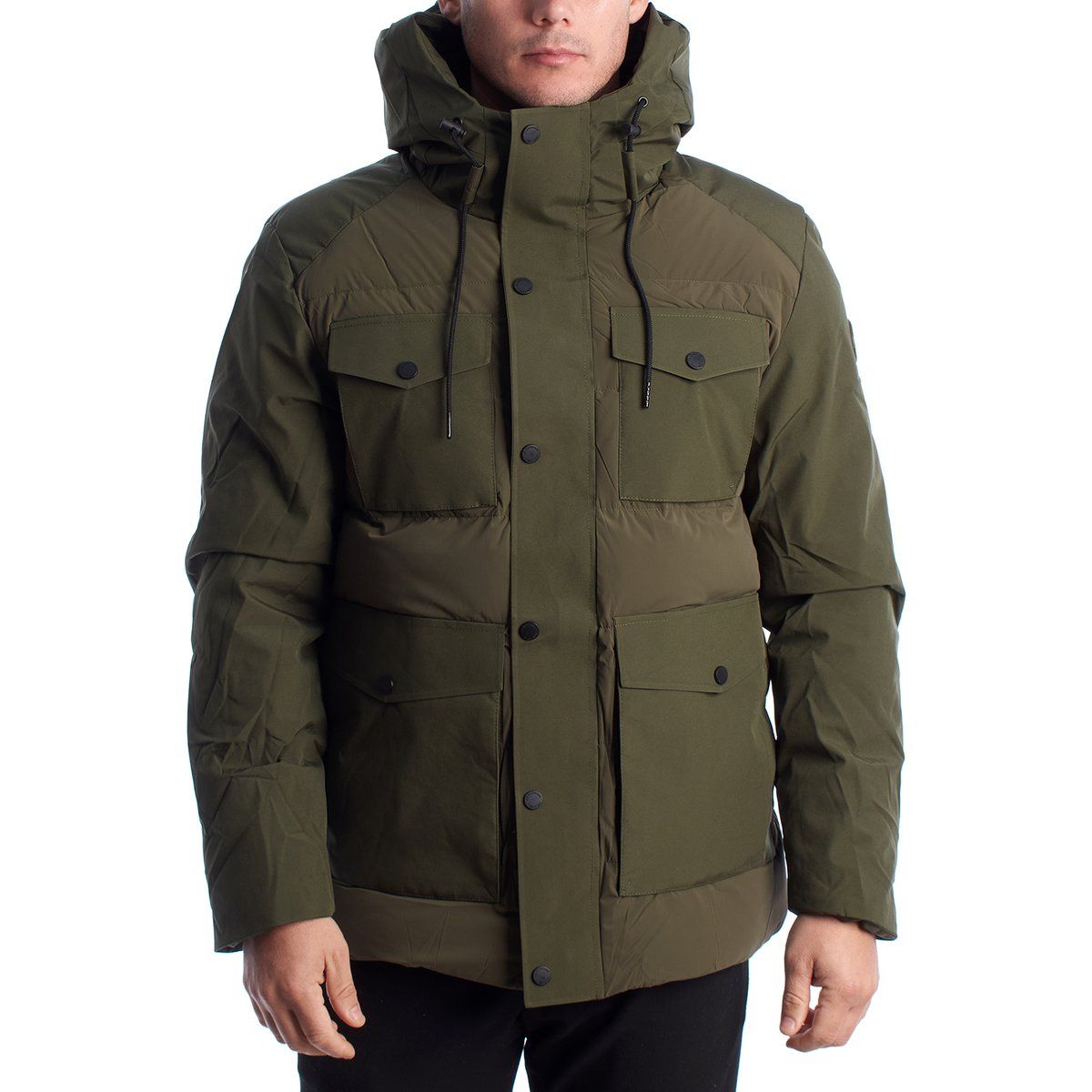 Herren Parkajacke mit gefütterter Kapuze