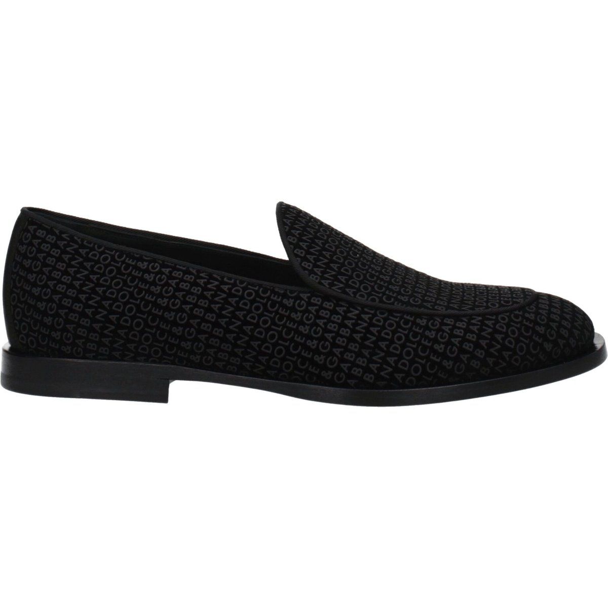 Herren Samt Logo Slipper