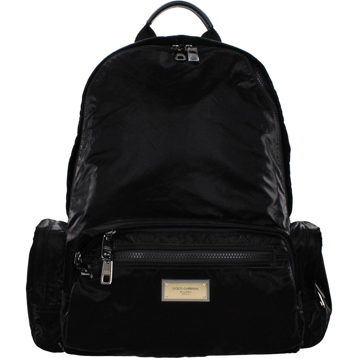 Schwarzer Nylon-Rucksack