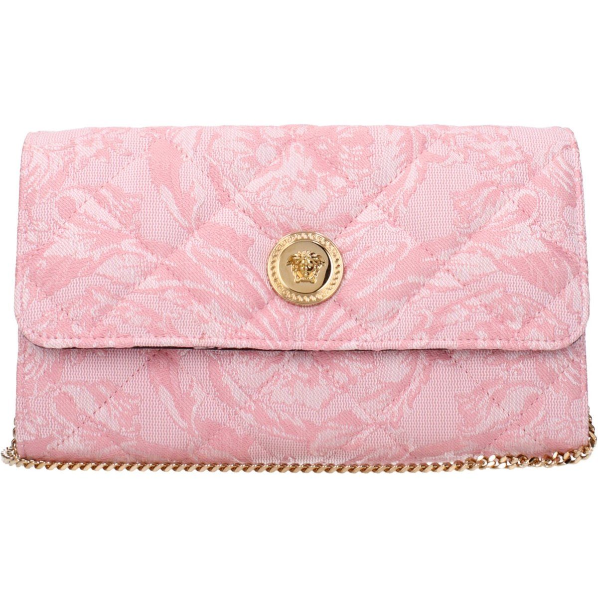 Rosa Stoff-Clutch
