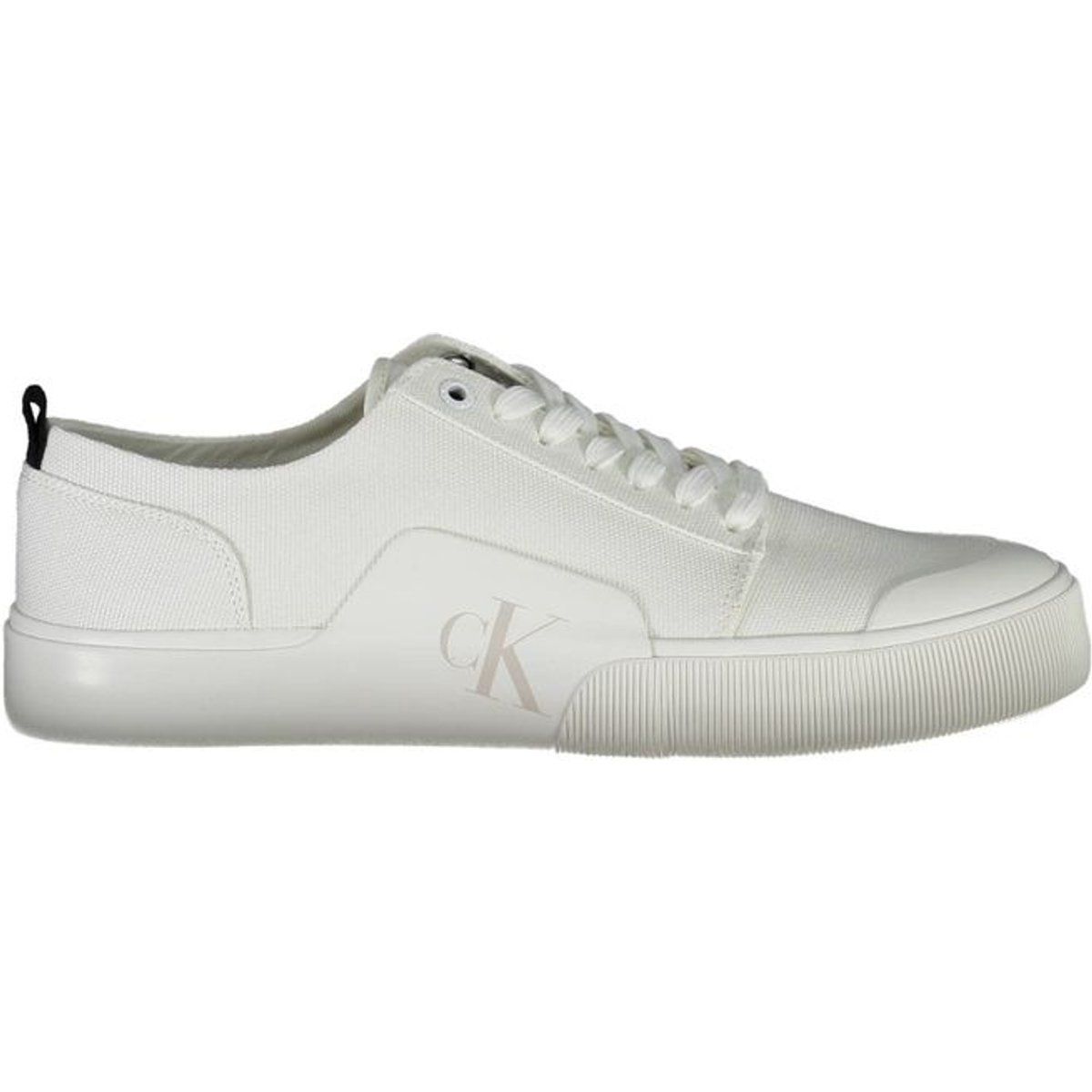 Weiße Canvas Low-Top Sneakers