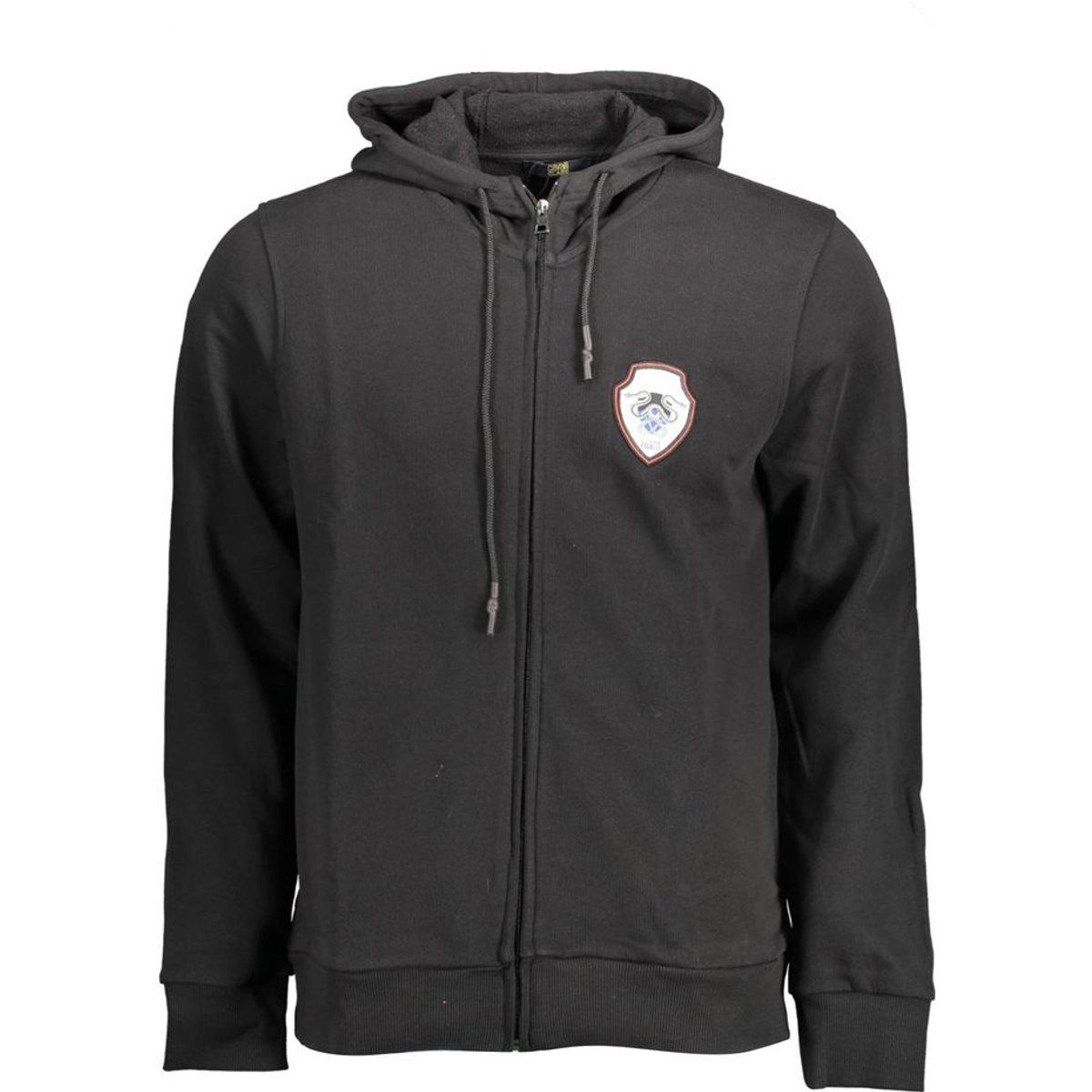 Lässiger Kapuzenpullover mit Reißverschluss und Logo