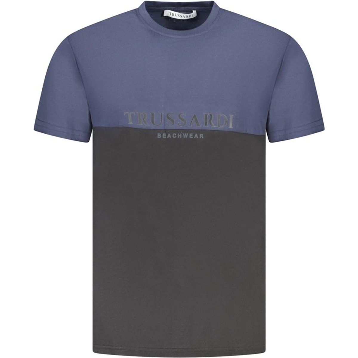 Zweifarbiges Rundhals-T-Shirt