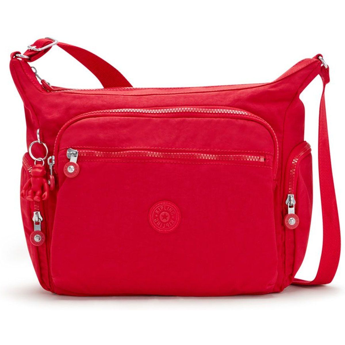Mittlere Schultertasche mit Affenanhänger