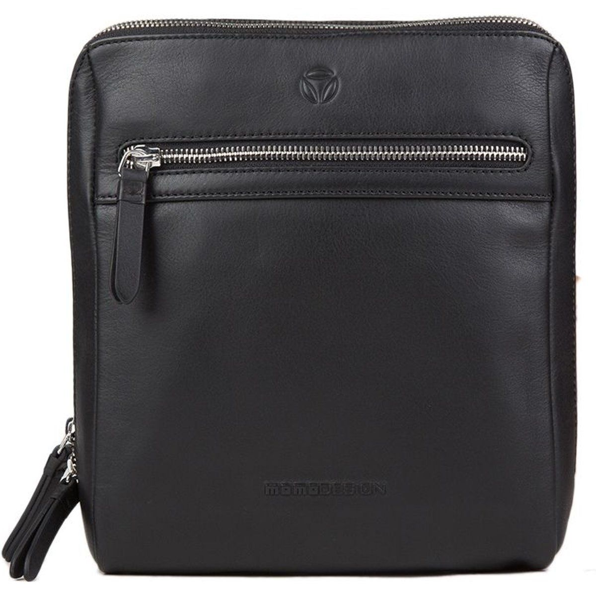 Elegante Ledertasche mit Reißverschluss