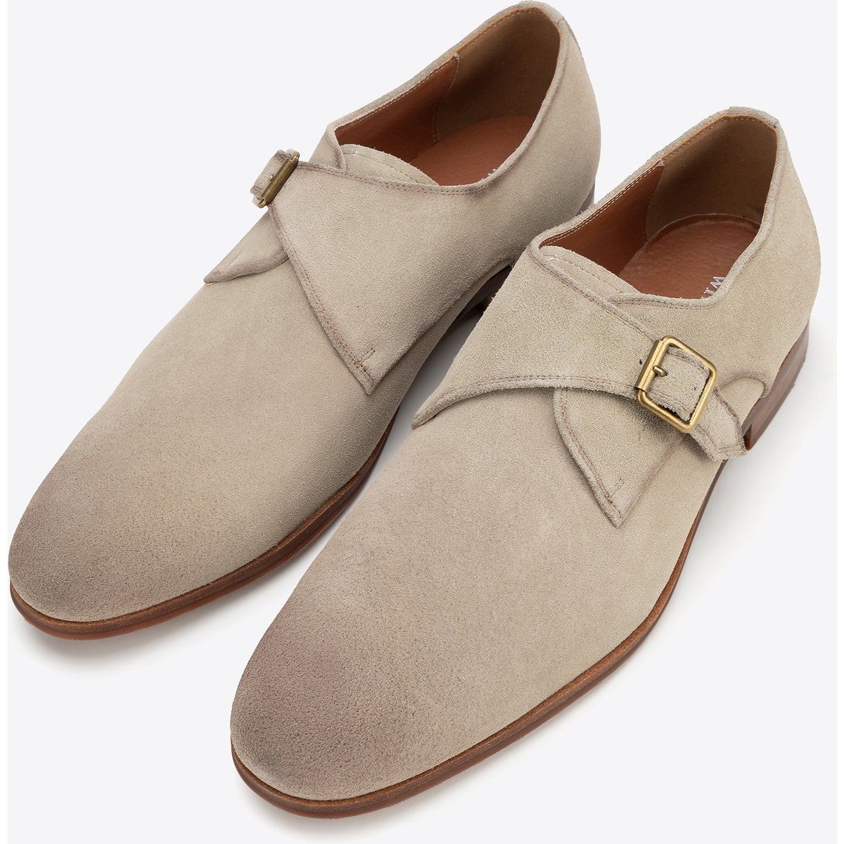 Herren Wildlederne Monk Strap Schuhe