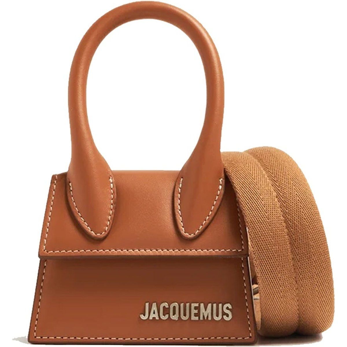 Strukturierte Lederhandtasche mit Griff