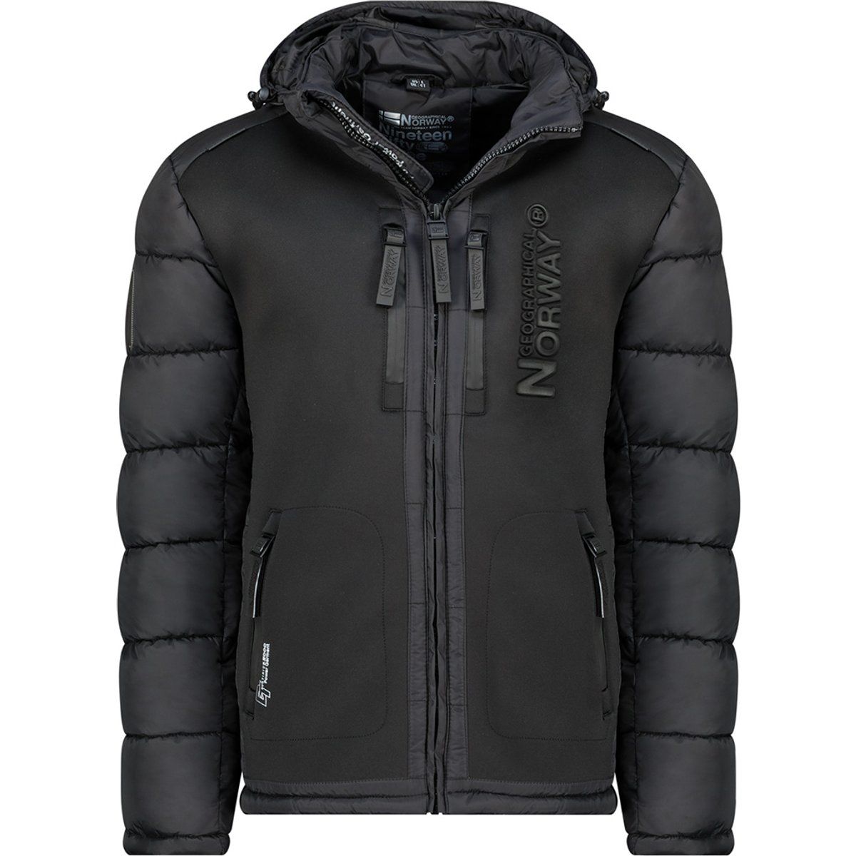 Hybrid Steppjacke mit Softshell-Details