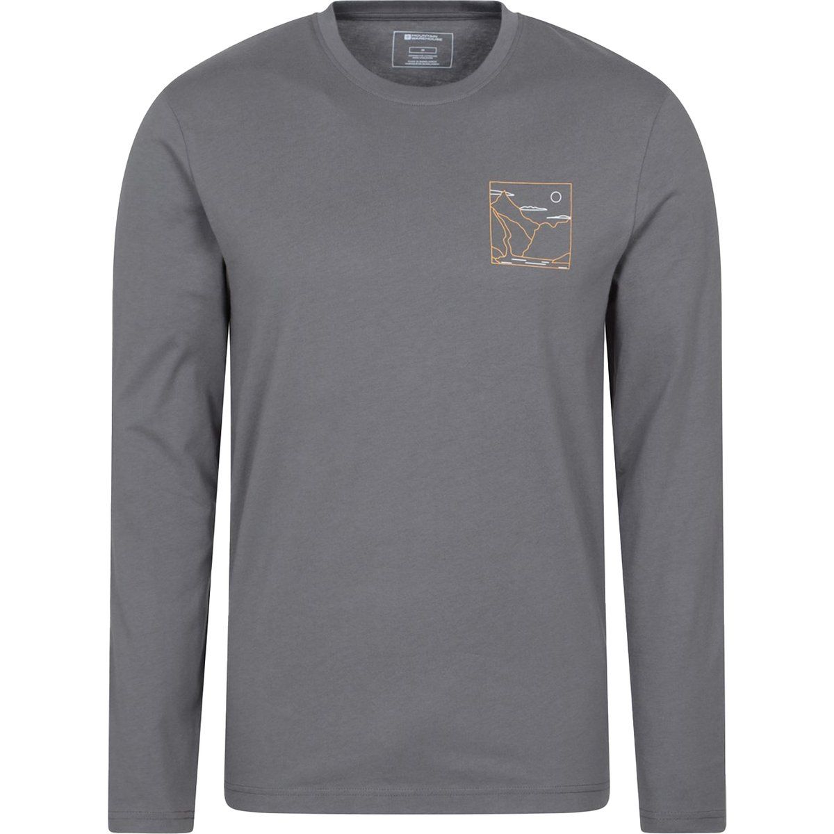 Herren Langarm Grafik T-Shirt